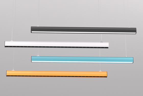 LETARON LED Lineal Pendant Light (hover + parrilla) Linterna de la isla de la cocina apagable 4 colores Linterna de la isla de la cocina moderna Linterna lineal para el comedor Bar de estudio de la oficina del hogar